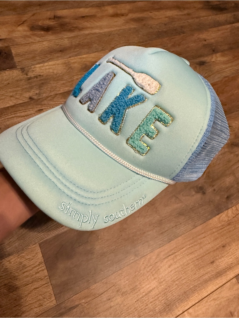 Simply Southern LAKE Patch Trucker Hat Mesh Snapback Adjustable